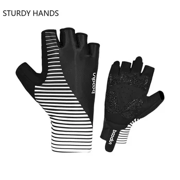 1 пара противоскользящих силикагелевых велосипедных перчаток, противоударные перчатки для горных велосипедов, спортивные перчатки, летние Велосипедные перчатки на половину пальца 3
