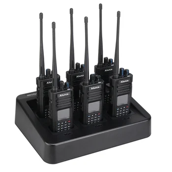 6 комплектов профессионального радиоприемника Ailunce HD1 с быстрым зарядным устройством Двухдиапазонный DMR Любительский цифровой IP67 Водонепроницаемый GPS Двухстороннее радио 3