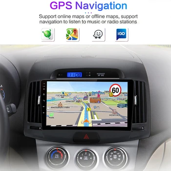 Android Автомобильное Радио Carplay для Hyundai Elantra 2006-2011 Мультимедийный Видеоплеер Навигация GPS Головное Устройство 3