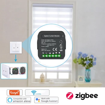 QS-Zigbee-CP03 Tu-ya ZigBee Интеллектуальный модуль смены штор, модуль модификации штор, функция синхронизации совместного использования мобильных устройств. 3