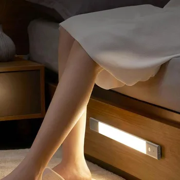 Беспроводной датчик освещения EZVALO Автоматический интеллектуальный индукционный ночник Светодиодная подсветка для индукции человеческого тела в спальне общежития Настенное освещение 3