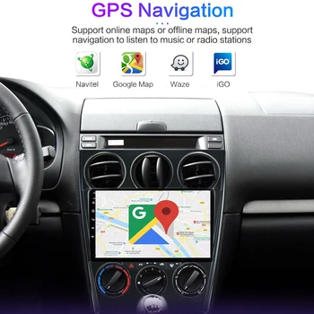 Вентилятор охлаждения Carplay для Mazda 6 2 GH 2007-2012 Автомобильный Радиоприемник Мультимедийный Видеоплеер Навигация GPS Android 10 No 2din 2 Din Dvd 3
