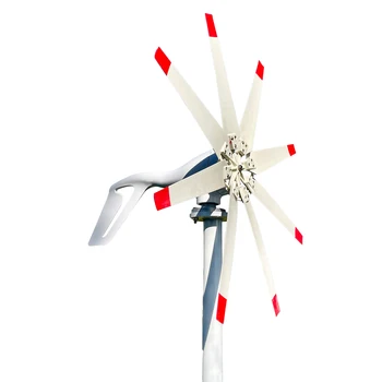 Ветрогенератор Свободной Энергии мощностью 8000 Вт 12 В 24 В 48 В С 8 Лопастями С Автономной Системой Mppt и Гибридным Контроллером Заряда Для Домашнего Использования 3