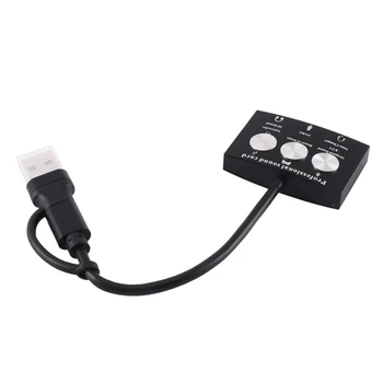 Внешняя звуковая карта USB Type-C Live Game K Song USB To Audio 3,5 Мм Аксессуары Для Микрофона Аудио Адаптер Звуковая Карта 3