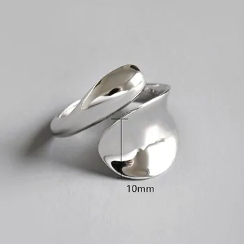 Геометрические большие глянцевые кольца для женщин, ювелирные подарки 2020 3