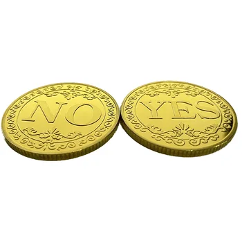 Да / Нет Позолоченная Памятная монета Decision, игра-гадание, Монета-вызов, Монета для коллекции 3