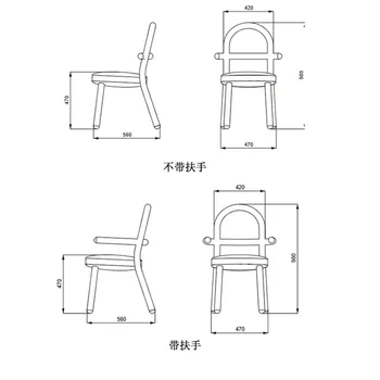 Дизайнерский обеденный стул для кухни, минималистичная современная мебель для дома, кресло из массива дерева, кожаная изогнутая спинка, охватывающая стул 3