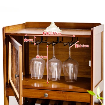 Европейские бамбуковые напольные барные шкафы для виллы, мебель для гостиной, держатель для винных бутылок, Простые бытовые стеллажи для хранения в ресторане L 3