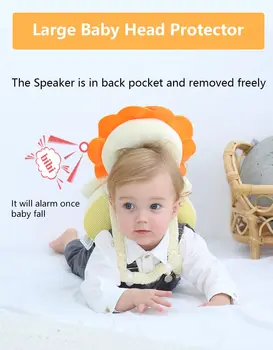 Защитный коврик для головы для ребенка, ходунки для малышей, Говорящий рюкзак, подушка для ухода за новорожденным, детские защитные подушки 3