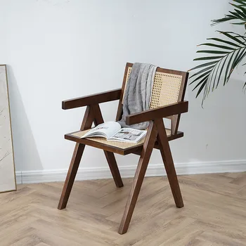Креативные Скандинавские Обеденные стулья, Деревянная гостиная, Столовая, стул для спальни, мебель для взрослых, Мебель для дома WYH 3