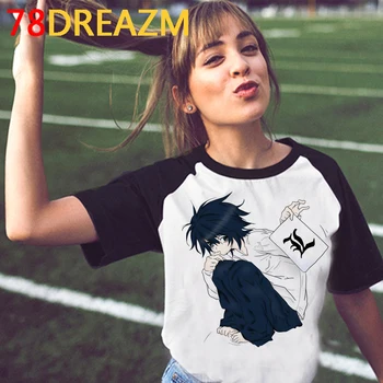 Летний топ Death Note, женский принт kawaii, винтажная эстетичная уличная одежда, футболка, одежда ulzzang 3