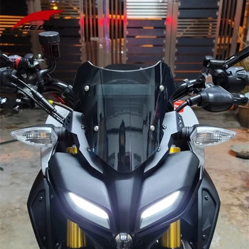 Лобовое стекло мотоцикла Yamaha MT 15 125 MT15 MT125 2019-2022 Дефлекторное лобовое стекло Модифицированные Аксессуары 3