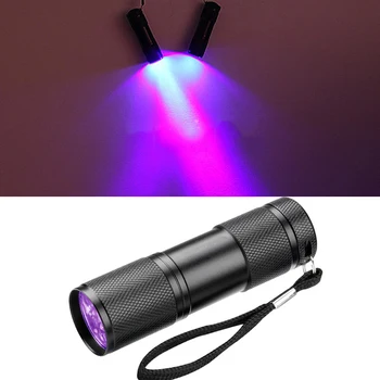 Мини-маркер Blacklight Невидимыми чернилами 21LED 12LED УФ-Ультрафиолетовый светодиодный фонарик с питанием от батареек 3xAAA 3