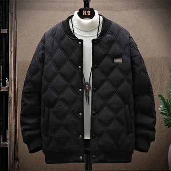 Мужская куртка Осень Новый прилив Однобортный пиджак Пальто Свободные топы 3