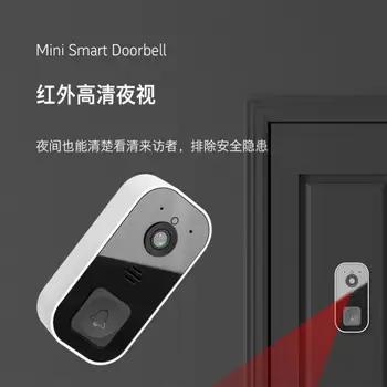 Новый визуальный дверной звонок Mini 03, умное приложение, удаленный видео-Голосовой дверной звонок, Изменяемый звук и видео, общий доступ к нескольким учетным записям, дверной звонок с искусственным интеллектом. 3