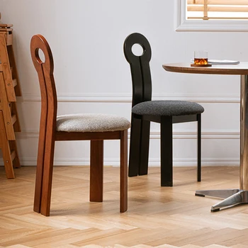 Обеденные стулья из Скандинавского дерева, Современный дизайн, Роскошное Офисное кресло, салон для переодевания, шезлонги для спальни, Мебель Salle Manger T50CY 3
