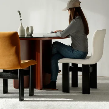 Роскошные акриловые стулья Современная столовая Минималистичные стулья в итальянском стиле со спинкой Эргономичные шезлонги Salle Manger Мебель для дома 3