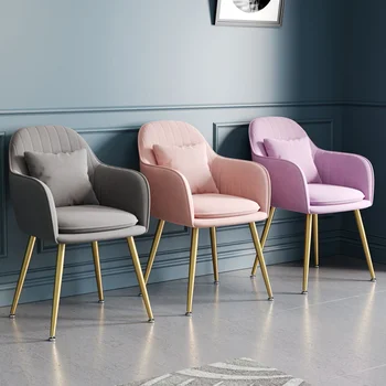 Роскошный Бархатный Обеденный стул для гостиной Nordic Eiffel Cafe, Современный Дизайнерский Обеденный стул, Точная Копия Шезлонгов, Библиотечная мебель 3