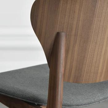 Роскошный обеденный стул в Скандинавском стиле Гостиная Столовая со спинкой для спальни Деревянные Стулья Офисная мебель Sillas De Comedor Гостиная WXH35XP 3