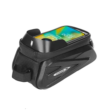 Сумка для велосипеда MTB, Передняя труба рамы 2 л, велосипедная сумка, водонепроницаемый футляр для мобильного телефона, 7-дюймовый сенсорный экран, аксессуары для сумки 3