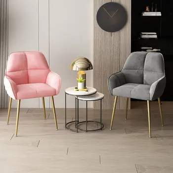 Ткань для обеденного кресла Nordic для ресторана, гостиной, спальни, офисной работы, компьютерной мебели, макияжа, маникюра, спинки дивана-кресла 3