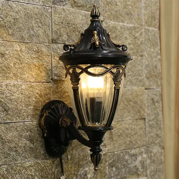 Уличный настенный светильник SOURA, классический свет, ретро светодиодные бра, водонепроницаемые для украшения дома 3
