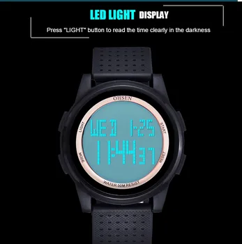 Цифровые часы OHSEN для мужчин, женские светодиодные электронные модные парные часы, женские водонепроницаемые наручные часы для плавания, подарки 3