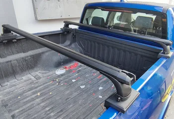 Черная перекладина 2шт для Toyota Tundra XK50 2007-2023 Пикап Верхний багажник на крыше Поперечная перекладина Грузовой багажник 3