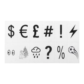 104 шт. Кинематографический лайтбокс с буквами и цифрами, заменяющий светящиеся знаки формата А4 4