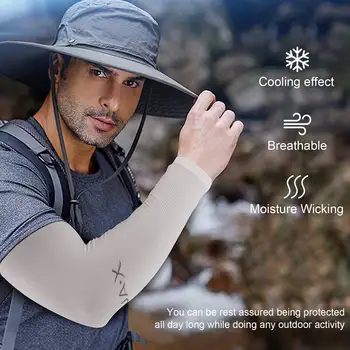 6 Пар охлаждающих рукавов с защитой от ультрафиолета для женщин и мужчин, солнцезащитный защитный чехол для длинных рукавов с подогревом 4