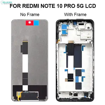 Catteny 4G Для Xiaomi Redmi Note 10 Pro Дигитайзер Сенсорного ЖК-экрана Для Redmi Note 10 Pro 5G Дисплей M2101K6G В сборе С Рамкой 4