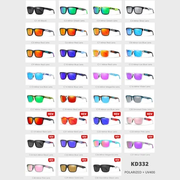 Colors Block Тема США Поляризованные Солнцезащитные Очки Квадратные Солнцезащитные Очки 31 Цвет Зеркальные линзы Спортивные очки на открытом воздухе UV400 Ken Block 4