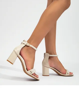 SDWK 7 см, женские босоножки со стразами, сексуальные женские туфли-лодочки на квадратном каблуке с ремешком и пряжкой, женские летние сандалии с открытым носком, расшитые бисером 4