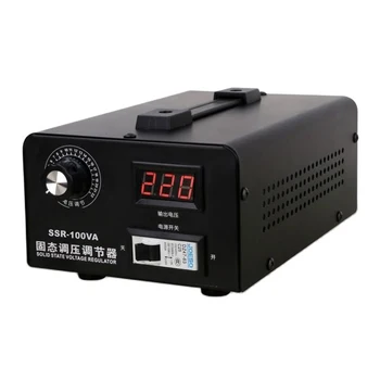 SSR-100A 220V Однофазный твердотельный электронный регулятор напряжения, регулирование температуры нагревателя 100A с кремниевым управлением 4