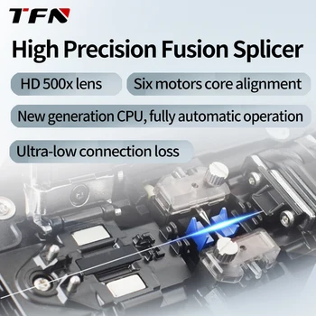 TFN S5 6 Мотор 80 КМ Магистраль 5,0 HD Сенсорный Экран 5200 мАч 240 Раз Волоконно-Оптическая Соединительная Машина Для Сращивания Оптического Волокна 4