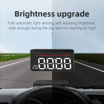 Автомобильный дисплей M5 / M8 / M3 Auto OBD2 GPS, аксессуары для автомобильной электроники, проектор HUD на лобовом стекле, цифровой автомобильный спидометр 4