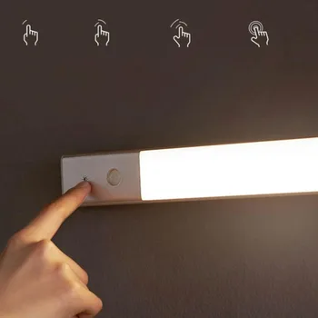 Беспроводной датчик освещения EZVALO Автоматический интеллектуальный индукционный ночник Светодиодная подсветка для индукции человеческого тела в спальне общежития Настенное освещение 4