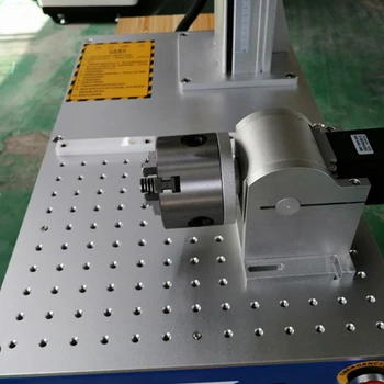 Волоконно-лазерная маркировочная машина мощностью 20 Вт 30 Вт для нержавеющей стали с поворотной осью 4