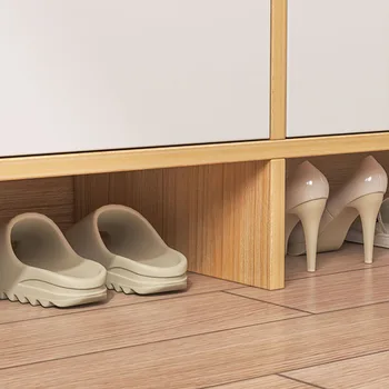 Деревянные роскошные обувные шкафы, украшающие прихожую, Обувные шкафы современного дизайна Nordic Storag Gabinetes De Sapatos Мебель для гостиной 4