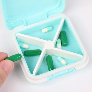 Дизайн сетки для коробочек для таблеток Водонепроницаемый чехол-органайзер для витаминов из полипропилена, коробка для лекарств, дозатор для таблеток, держатель для лекарств на открытом воздухе 4