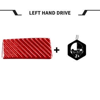 Для Mazda 3 Axela 2010-2013 Ручка-органайзер для перчаточного ящика, замочная скважина, красная наклейка на крышку из углеродного волокна, декор интерьера, аксессуары для автомобиля 4