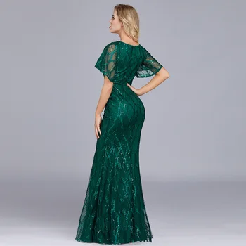 Женское летнее Модное брендовое вечернее платье 2023 года, подтяжки из спандекса с блестками, Эластичная вышивка, длинная юбка с высокой талией в виде рыбьего хвоста 4