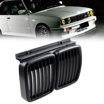 Замена решетки радиатора для BMW E30 3-series M3 Решетка переднего капота бампера матовая черная 1982-1994 4