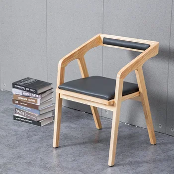 Креативный минималистичный деревянный стул Nordic Lounge Офисный макияж Современные стулья для столовой Современная кухонная мебель Mueblesa для взрослых 4