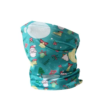 Летняя детская одежда из ледяного шелка для занятий спортом на открытом воздухе, верховой езды, Солнцезащитная пылезащитная маска, волшебный шарф, бандана для ушей, Рождественские головные уборы 4