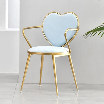 Металлические обеденные стулья для ресторана для салона красоты, офисные современные обеденные стулья Nordic Luxury Muebles, современная мебель 23GP 4