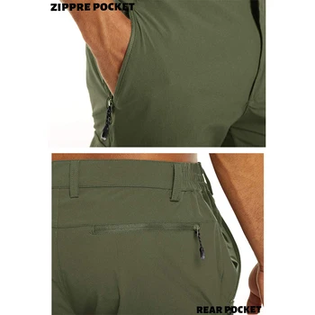 Мужские быстросохнущие короткие брюки MAGCOMSEN, летние шорты для пеших прогулок и рыбалки, шорты-карго с множеством карманов 4