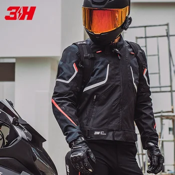 Новая мотоциклетная куртка Для мужчин, защитное снаряжение для мотокросса, Эндуро, Светоотражающая Оксфордская куртка CE2, мотоциклетная одежда 4