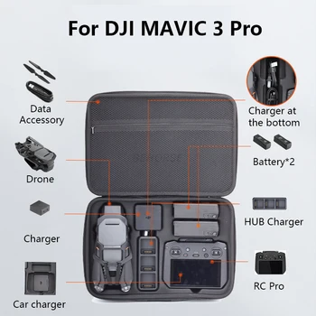 Портативная сумка для хранения DJI Mavic 3 Pro, взрывозащищенная водонепроницаемая сумка, чехол для переноски аксессуаров дрона 4