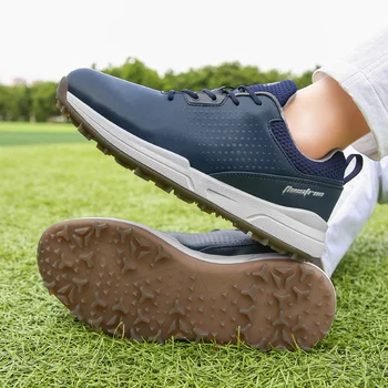 Профессиональная обувь для гольфа для мужчин, удобные спортивные кроссовки для тренировок по гольфу на открытом воздухе, мужские кроссовки для гольфа без шипов 4